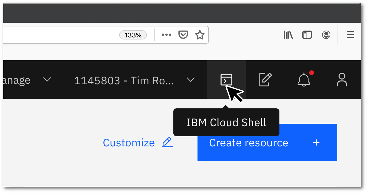 IBM Cloud Shell