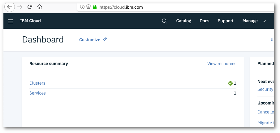 Updated Cloud Dashboard